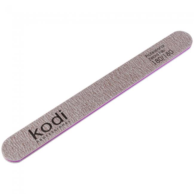 №81 Пилка для ногтей прямая 180/180 (цвет: коричневый, размер:178/19/4)
